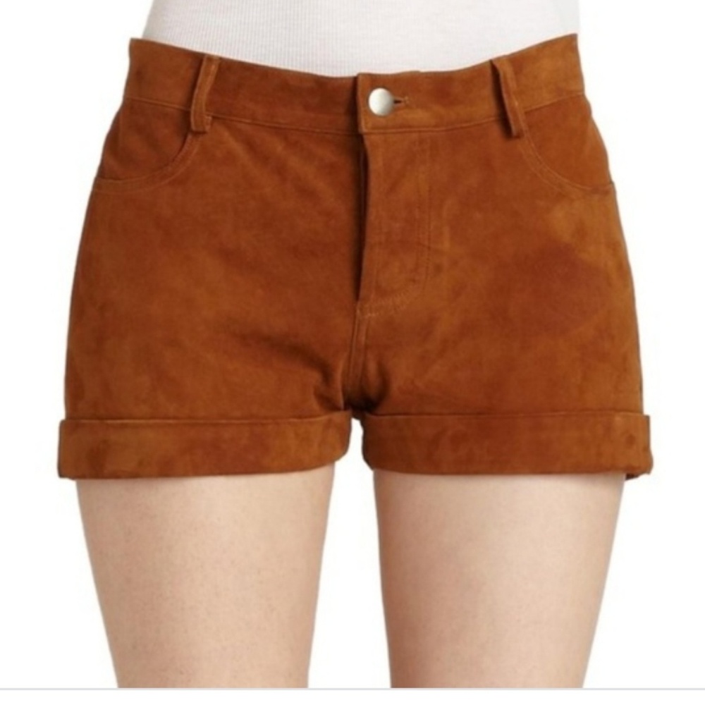 Haute Hippie Genuine Suede Shorts